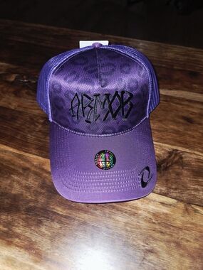 Armor Jeans Purple Trucker Hat Mesh Back Adjustable Snapback One Size